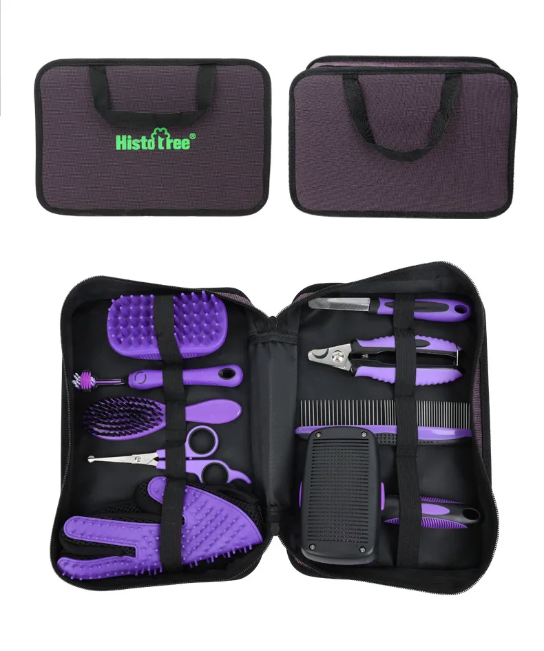 Pet supplies pet cleaning set button beauty comb nail clippers file hairdressing scissors hairdressing comb 22