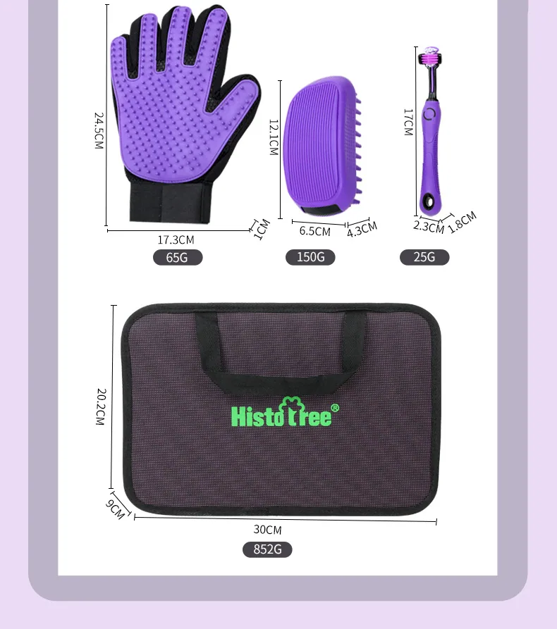Pet supplies pet cleaning set button beauty comb nail clippers file hairdressing scissors hairdressing comb 11
