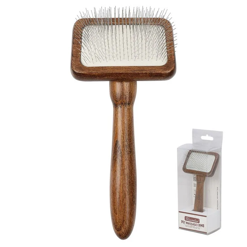 Pet comb, solid wood, antique, hair-removing cat comb, hair removal comb, dog comb, pet supplies