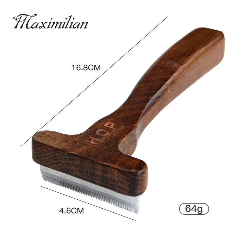 Pet comb, solid wood, antique, hair-removing cat comb, hair removal comb, dog comb, pet supplies 12