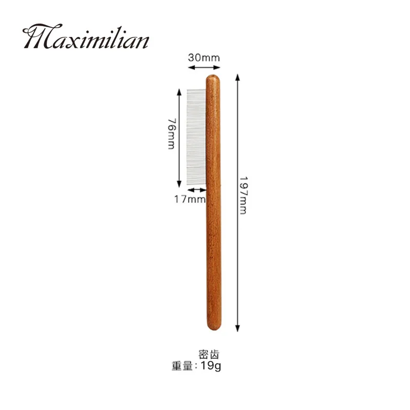 Pet comb, solid wood, antique, hair-removing cat comb, hair removal comb, dog comb, pet supplies 21
