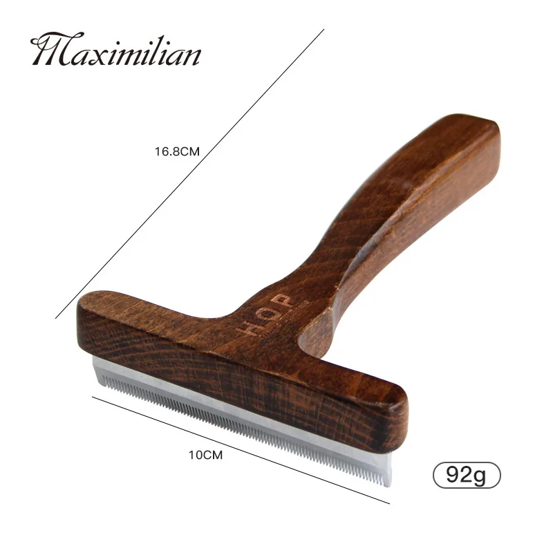 Pet comb, solid wood, antique, hair-removing cat comb, hair removal comb, dog comb, pet supplies 14
