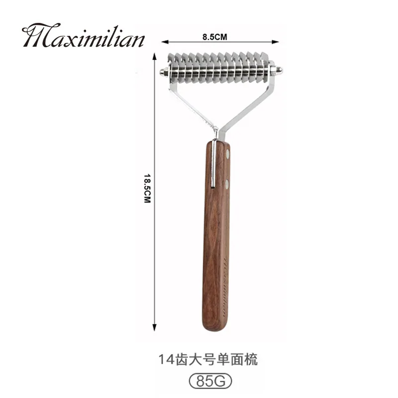 Pet comb, solid wood, antique, hair-removing cat comb, hair removal comb, dog comb, pet supplies 6