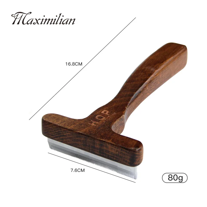 Pet comb, solid wood, antique, hair-removing cat comb, hair removal comb, dog comb, pet supplies 13