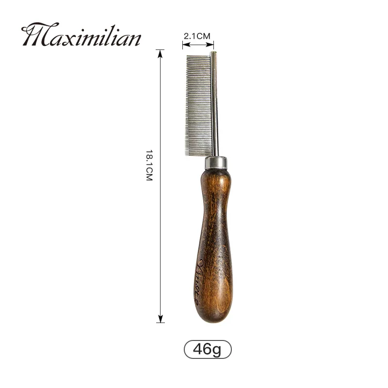 Pet comb, solid wood, antique, hair-removing cat comb, hair removal comb, dog comb, pet supplies 16