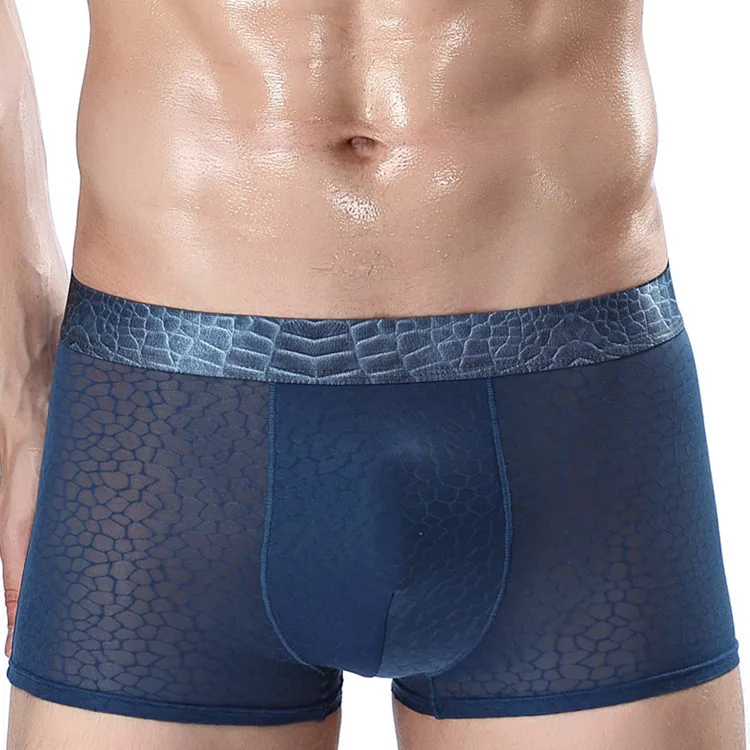 Factory direct men's breathable and sexy ice silk boxer briefs, tide men's boxer briefs, one piece of dropshipping 8