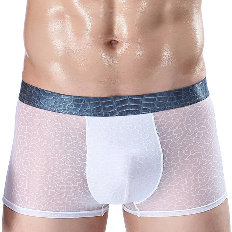 Factory direct men's breathable and sexy ice silk boxer briefs, tide men's boxer briefs, one piece of dropshipping 6