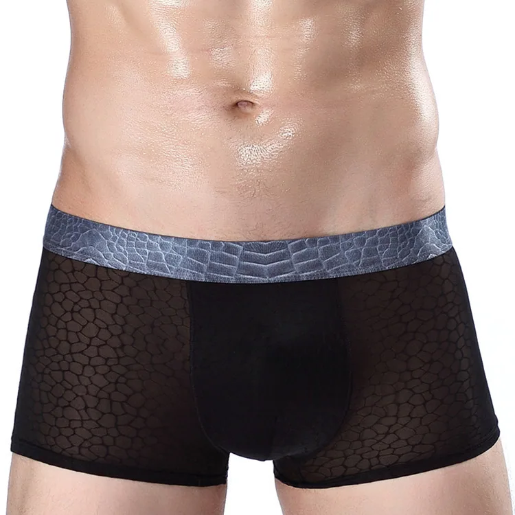 Factory direct men's breathable and sexy ice silk boxer briefs, tide men's boxer briefs, one piece of dropshipping 5