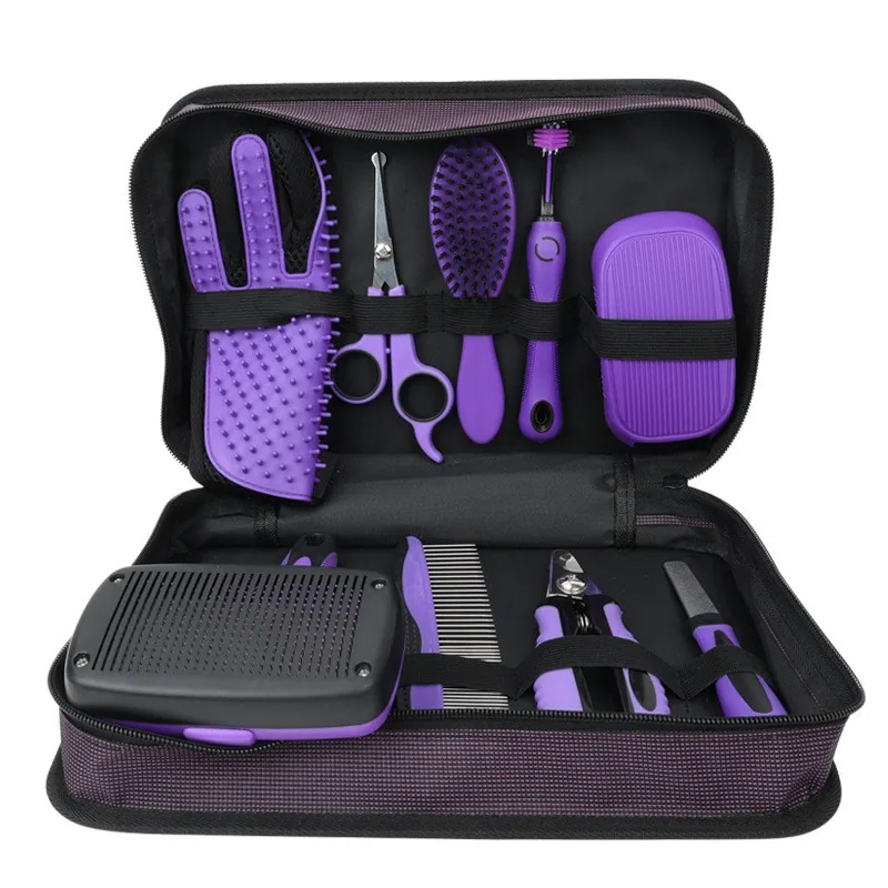 Pet comb set Open knot to remove floating hair dog comb Pet cleaning and grooming set 6 pieces 4