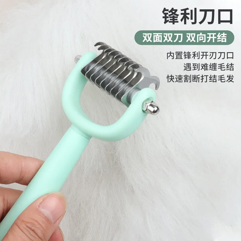 Pet grooming tools dog travel set pet comb brush set dog comb nail clipper dog knot comb 5