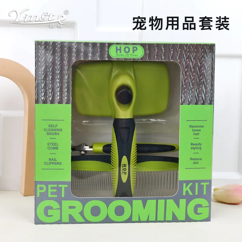 Pet supplies comb pet comb set dog comb dog cat knot comb fluffy comb pet grooming set 6