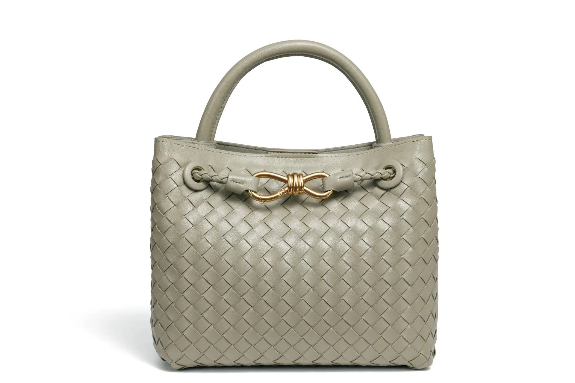 Y Amazon cross-border hot sale bow hardware bag European and American ladies woven handbag one shoulder crossbody womens bag 3