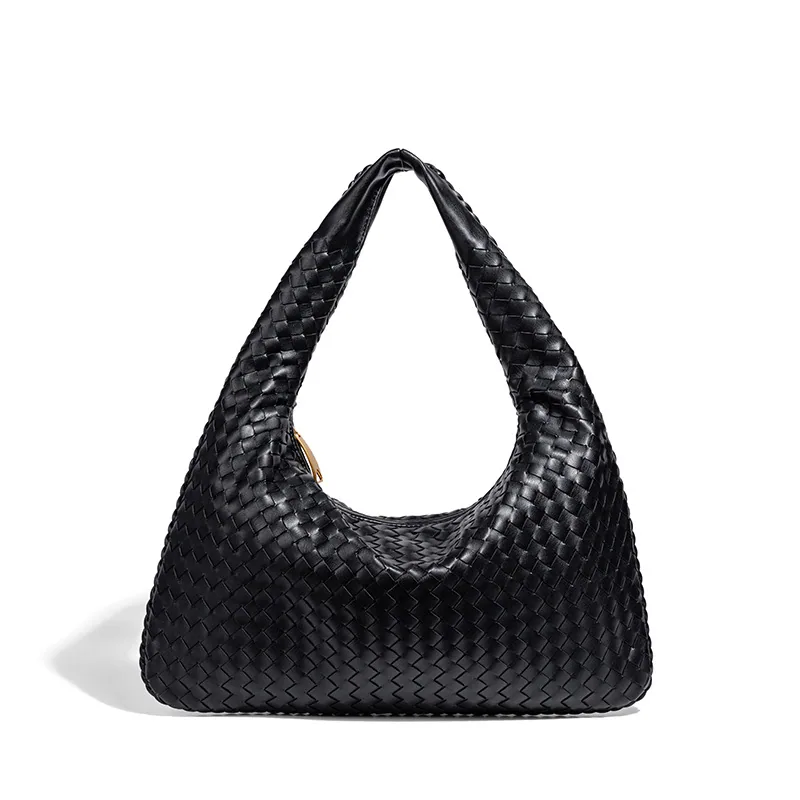 Cross-border exclusive 2025 new woven large-capacity European and American foreign trade one-shoulder hand-carried armpit womens 4