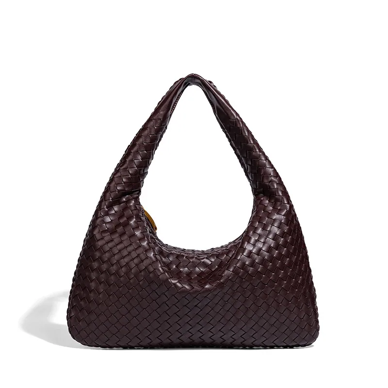 Cross-border exclusive 2025 new woven large-capacity European and American foreign trade one-shoulder hand-carried armpit womens 5