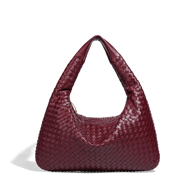 Cross-border exclusive 2025 new woven large-capacity European and American foreign trade one-shoulder hand-carried armpit womens 7