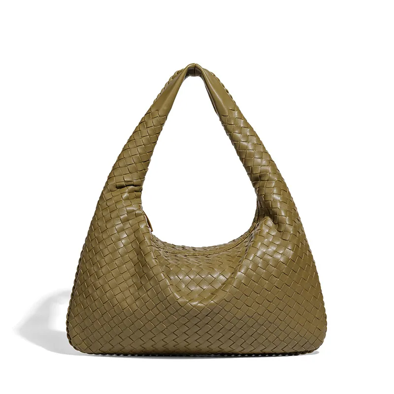 Cross-border exclusive 2025 new woven large-capacity European and American foreign trade one-shoulder hand-carried armpit womens 6