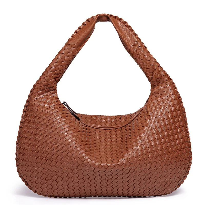 Y European and American ladies knitted shoulder slanted cross-border AliExpress explosive pure hand-knitted womens bag large cap 4