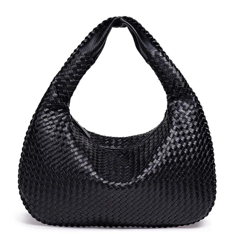 Y European and American ladies knitted shoulder slanted cross-border AliExpress explosive pure hand-knitted womens bag large cap 3