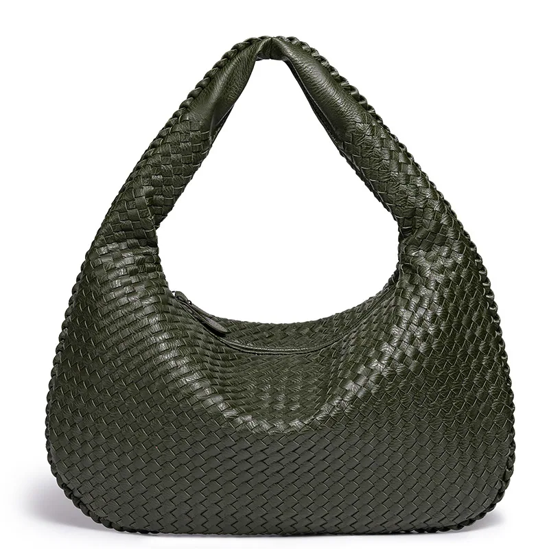 Y European and American ladies knitted shoulder slanted cross-border AliExpress explosive pure hand-knitted womens bag large cap 6