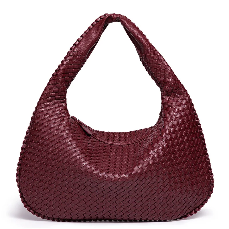 Y European and American ladies knitted shoulder slanted cross-border AliExpress explosive pure hand-knitted womens bag large cap