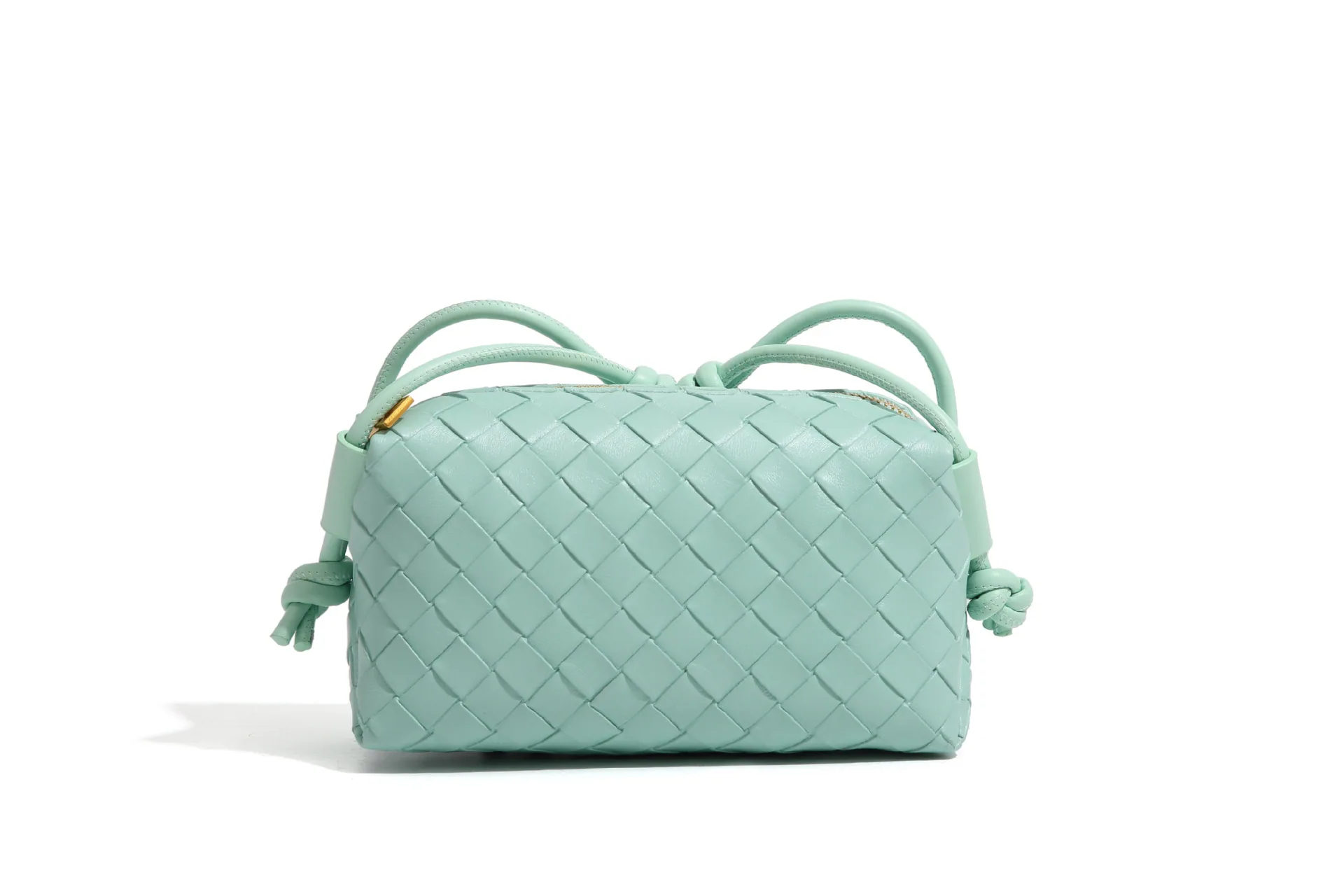 Grenzüberschreitendes neues Produkt, geprägte, gewebte kleine quadratische Tasche, Umhängetasche mit einer Schulter, Amazon AliExpress-Außenhandelsstil, hell 5