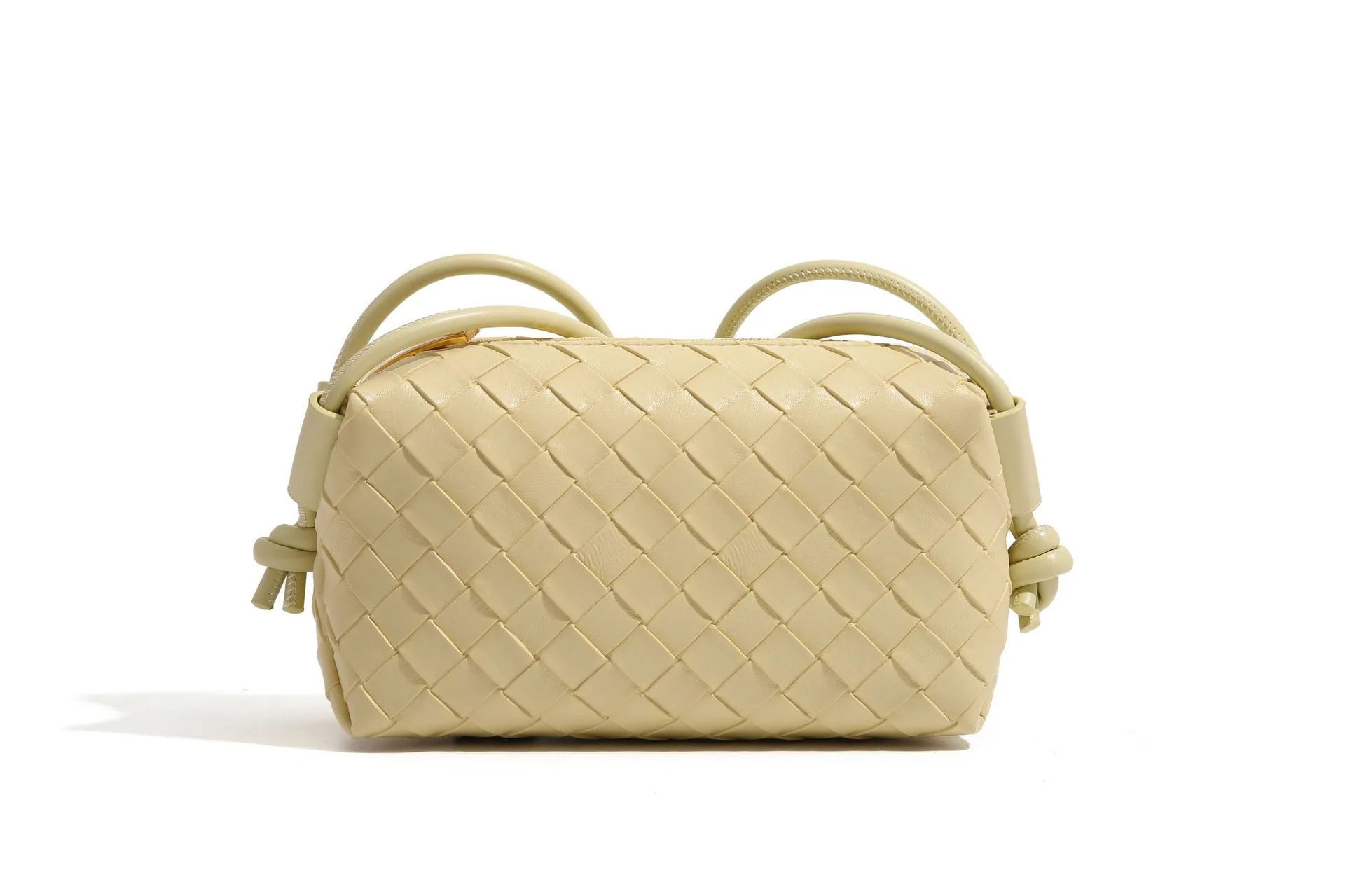 Grenzüberschreitendes neues Produkt, geprägte, gewebte kleine quadratische Tasche, Umhängetasche mit einer Schulter, Amazon AliExpress-Außenhandelsstil, hell 6