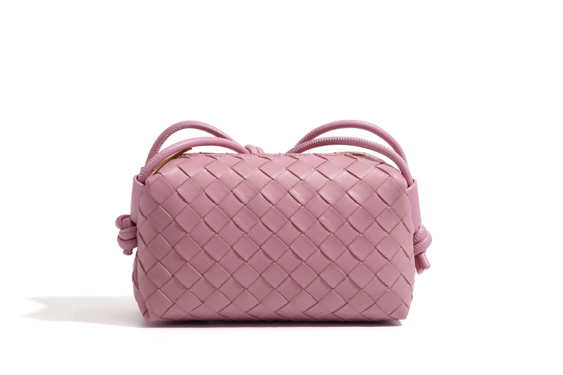 Grenzüberschreitendes neues Produkt, geprägte, gewebte kleine quadratische Tasche, Umhängetasche mit einer Schulter, Amazon AliExpress-Außenhandelsstil, hell 3