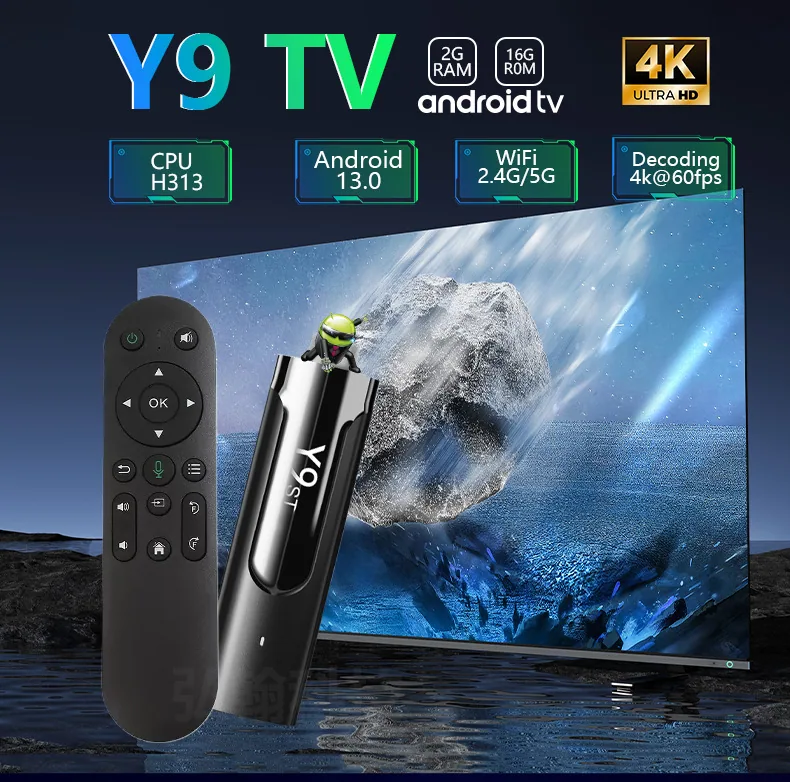 M98 Y9 Rangkaian rentas sempadan Kotak set atas TV Rangkaian WiFi Kotak set atas Peti TV Android Kotak TV perdagangan asing 8