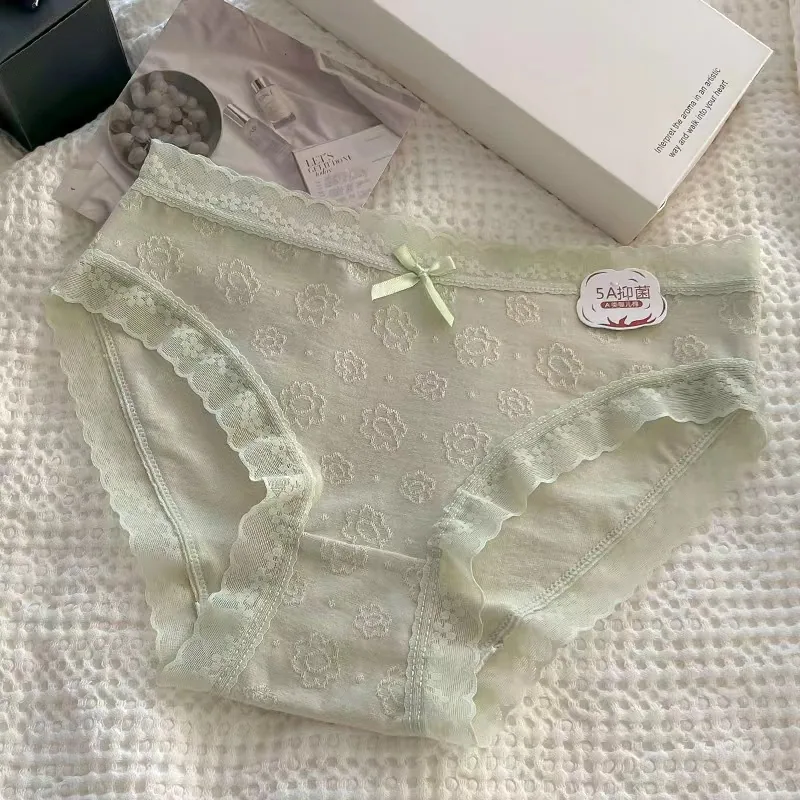 A-class baby cotton mid waist girls underwear, womens pure cotton, all cotton 5A antibacterial girls style, Japanese plus size w 2