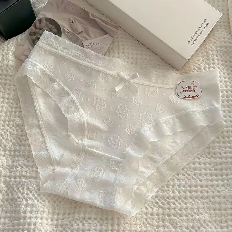 A-class baby cotton mid waist girls underwear, womens pure cotton, all cotton 5A antibacterial girls style, Japanese plus size w 4