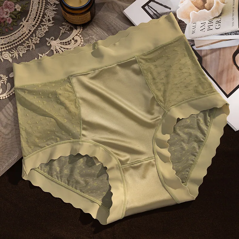 French lace sexy womens underwear with abdominal and hip lifting comfort, high elasticity and breathability, pure cotton seamles 6