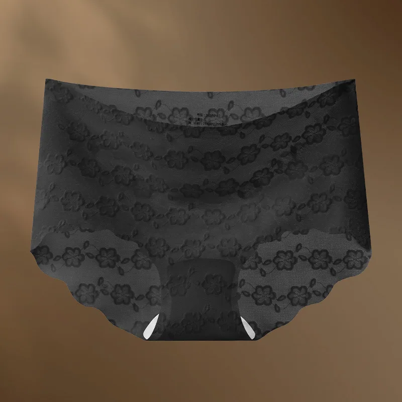 Pure Desire Style Lace Jacquard Underwear Womens Summer One Piece Invisible Pants Sexy, Breathable, High Elasticity, Comfor and