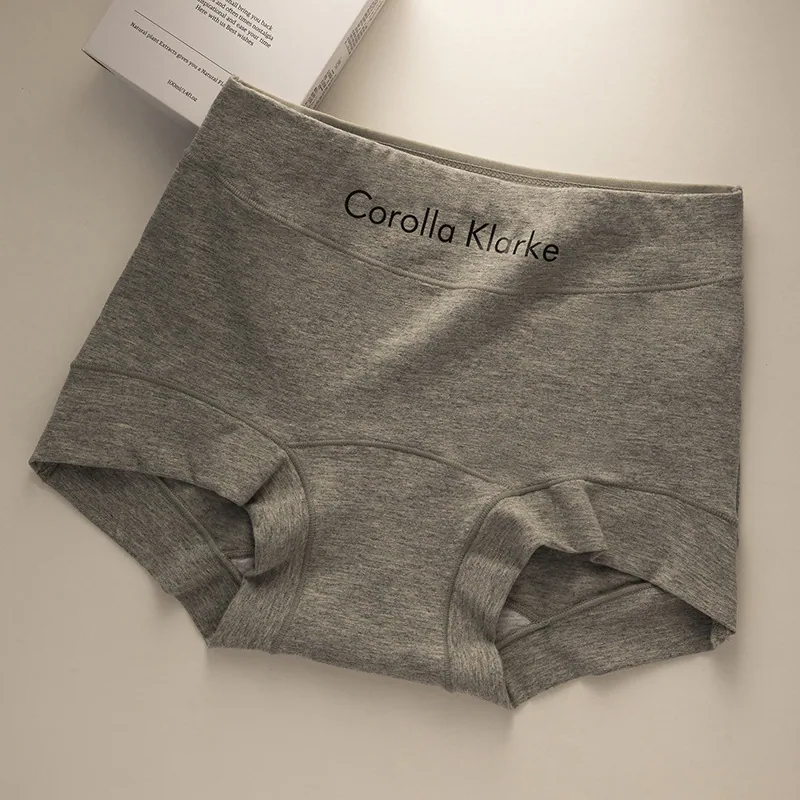7a Xinjiang pure cotton womens boxer shorts type A antibacterial extended crotch full cotton buttock-covering large size womens 2