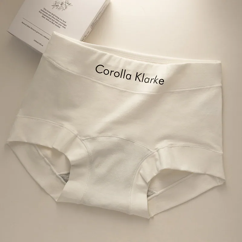 7a Xinjiang pure cotton womens boxer shorts type A antibacterial extended crotch full cotton buttock-covering large size womens
