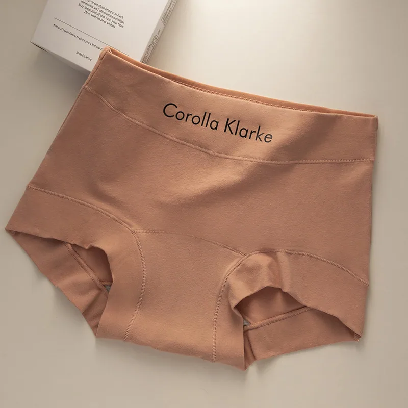7a Xinjiang pure cotton womens boxer shorts type A antibacterial extended crotch full cotton buttock-covering large size womens 4
