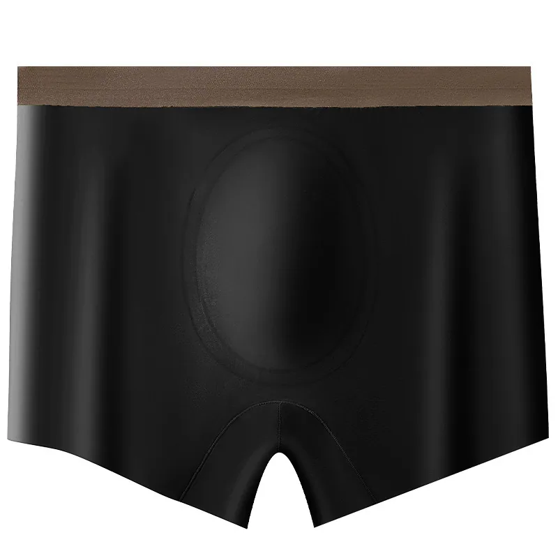 Casual Cut~ Hyaluronic Acid Mens Seamless Large Size Ice Silk Thin 10A Antibacterial Space Capsule Crotch Boxers 3