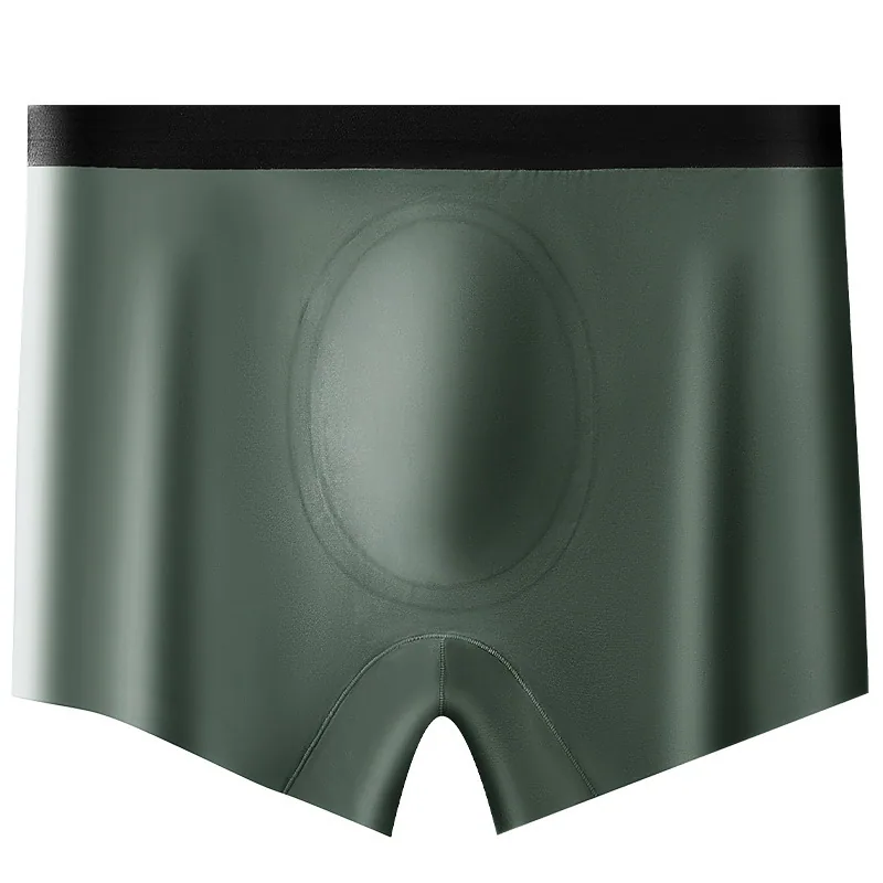 Casual Cut~ Hyaluronic Acid Mens Seamless Large Size Ice Silk Thin 10A Antibacterial Space Capsule Crotch Boxers 5