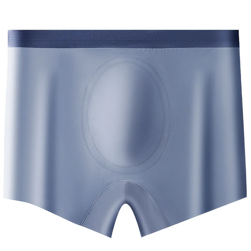 Casual Cut~ Hyaluronic Acid Mens Seamless Large Size Ice Silk Thin 10A Antibacterial Space Capsule Crotch Boxers 4