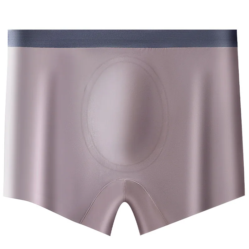 Casual Cut~ Hyaluronic Acid Mens Seamless Large Size Ice Silk Thin 10A Antibacterial Space Capsule Crotch Boxers 2