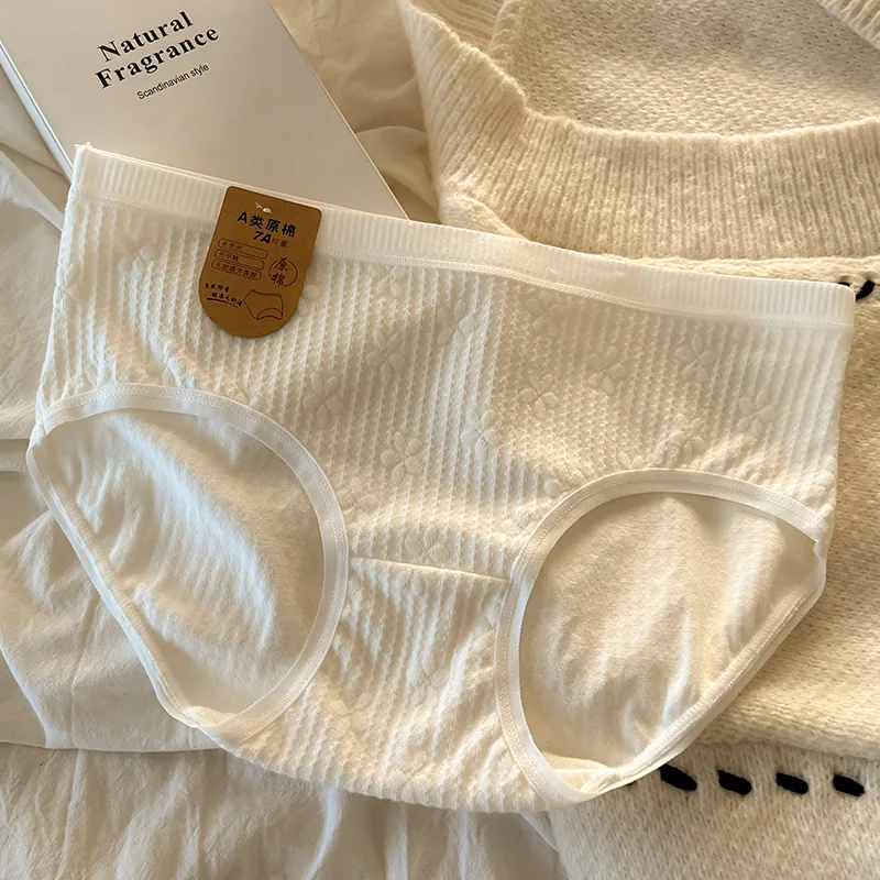 7A antibacterial A-class baby cotton pure cotton underwear for women and girls, all white women, 2025 new girls shorts