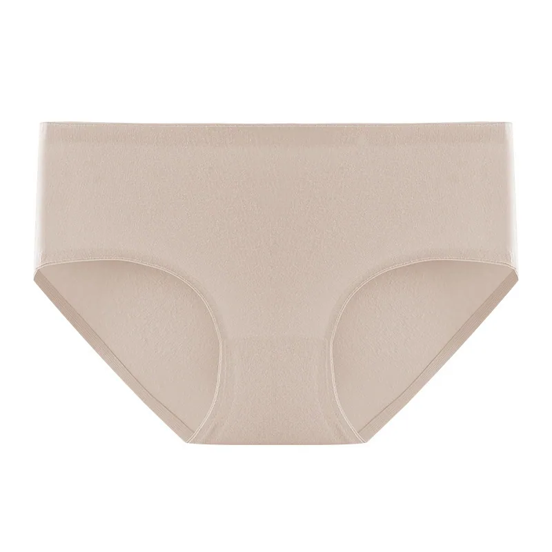 50 yoga cotton long-staple cotton seamless womens 7A all-cotton antibacterial crotch seamless mid-rise high-elastic womens under 3