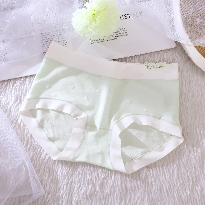 Underwear for women, made of pure cotton, wrapped around the buttocks, seamless and breathable. Modal mid waist girls student 20 2
