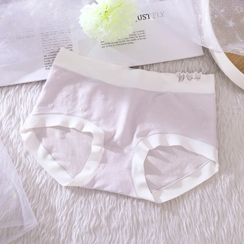 Underwear for women, made of pure cotton, wrapped around the buttocks, seamless and breathable. Modal mid waist girls student 20