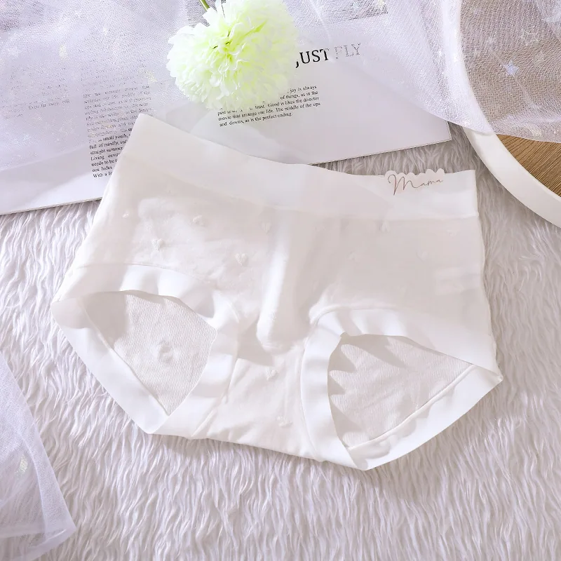 Underwear for women, made of pure cotton, wrapped around the buttocks, seamless and breathable. Modal mid waist girls student 20 4