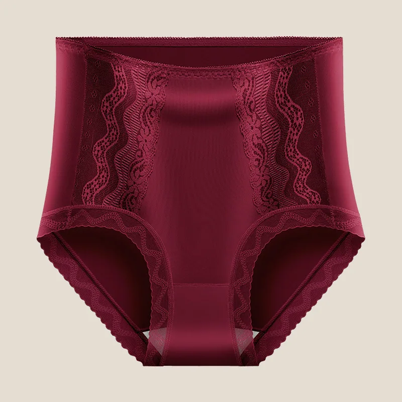 Französischer Stil, leichter Luxus, reines Verlangen, Damenunterwäsche, sexy Spitzennetz, atmungsaktiv, dünne Dreieckshose, mittlere Taille, Unterwäsche für Frauen 4