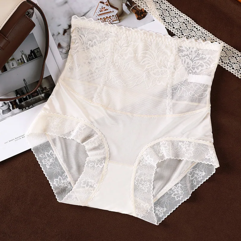 Pantalones de tiro alto de satén con realce de glúteos y sensación de nudez cómoda, abdomen ligeramente retraído, transpirable, entrepierna de seda de morera para mujer 2