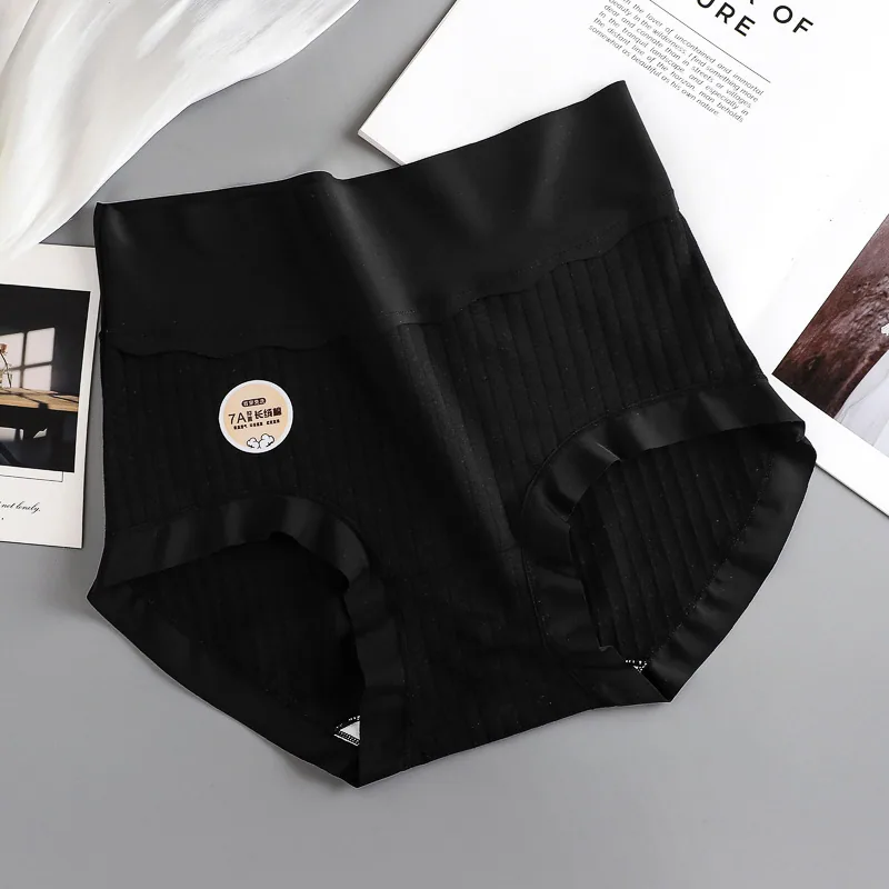 Skin friendly, breathable, long staple cotton womens pure cotton underwear with high waist, abdominal compression, hip coverage 6