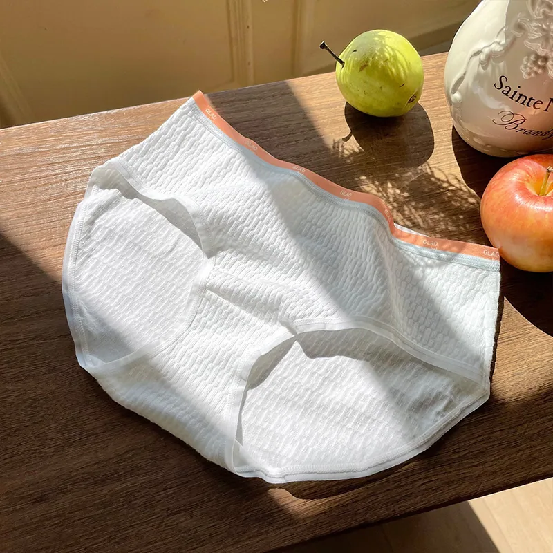 Japanese girls pure cotton underwear with no trace, thin design, sexy, comfor, breathable, student waist, cotton crotch, womens 5