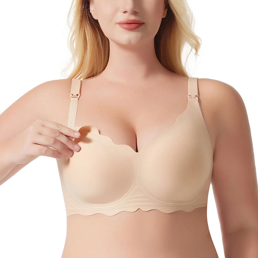 Amazon cross-border lingerie source, foreign trade styles, fashionable up and down wave styles, lingerie for breastfeeding, no t 2