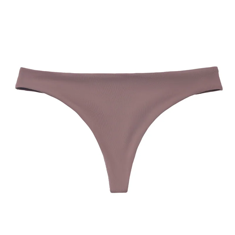European and American low waisted cross-border foreign trade pure cotton plus size seamless womens underwear nude feeling one-pi 6